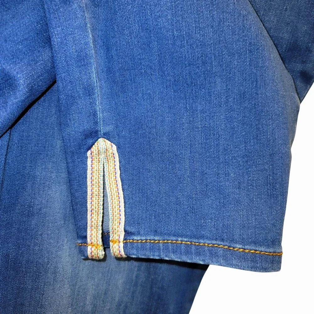 NYDJ Ami‎ Skinny Blue Jeans Crop Ankle Slit Womens Sz 16 Plus Ladera